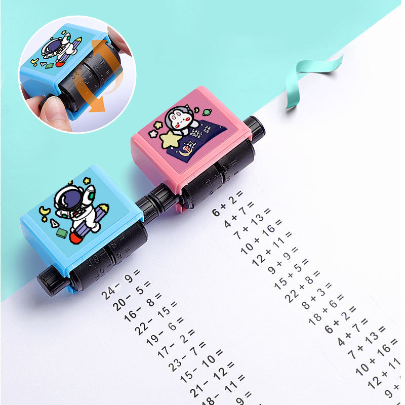 Fun Math Practice Roller Stamp