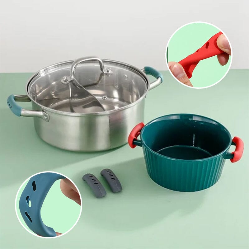 Heat Resistant Silicone Handle Covers - 10 Pack