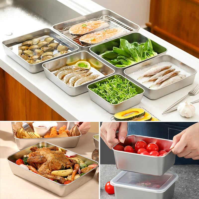 Practical Stainless Steel Fruit Storage Bowl - Fesara