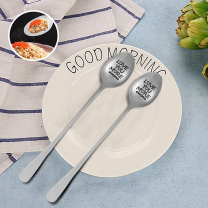 Fesara Personalized Romantic Engraved Spoon