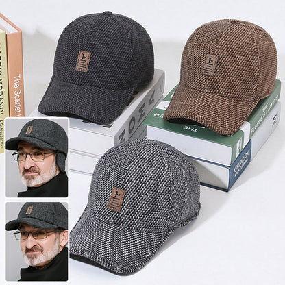 Warm Beanie Baseball Cap with Ear Flaps