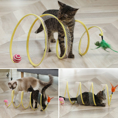 Portable Foldable Kitty Play Tunnel