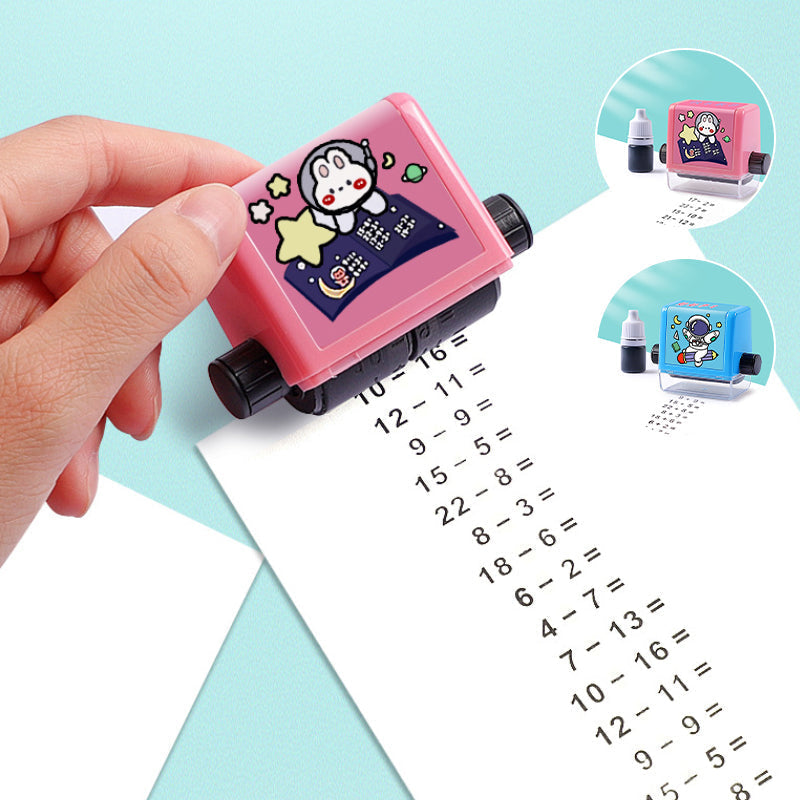 Fun Math Practice Roller Stamp
