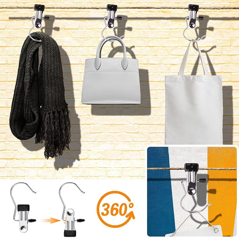 Stylish Closet Hanging Clips Organizer