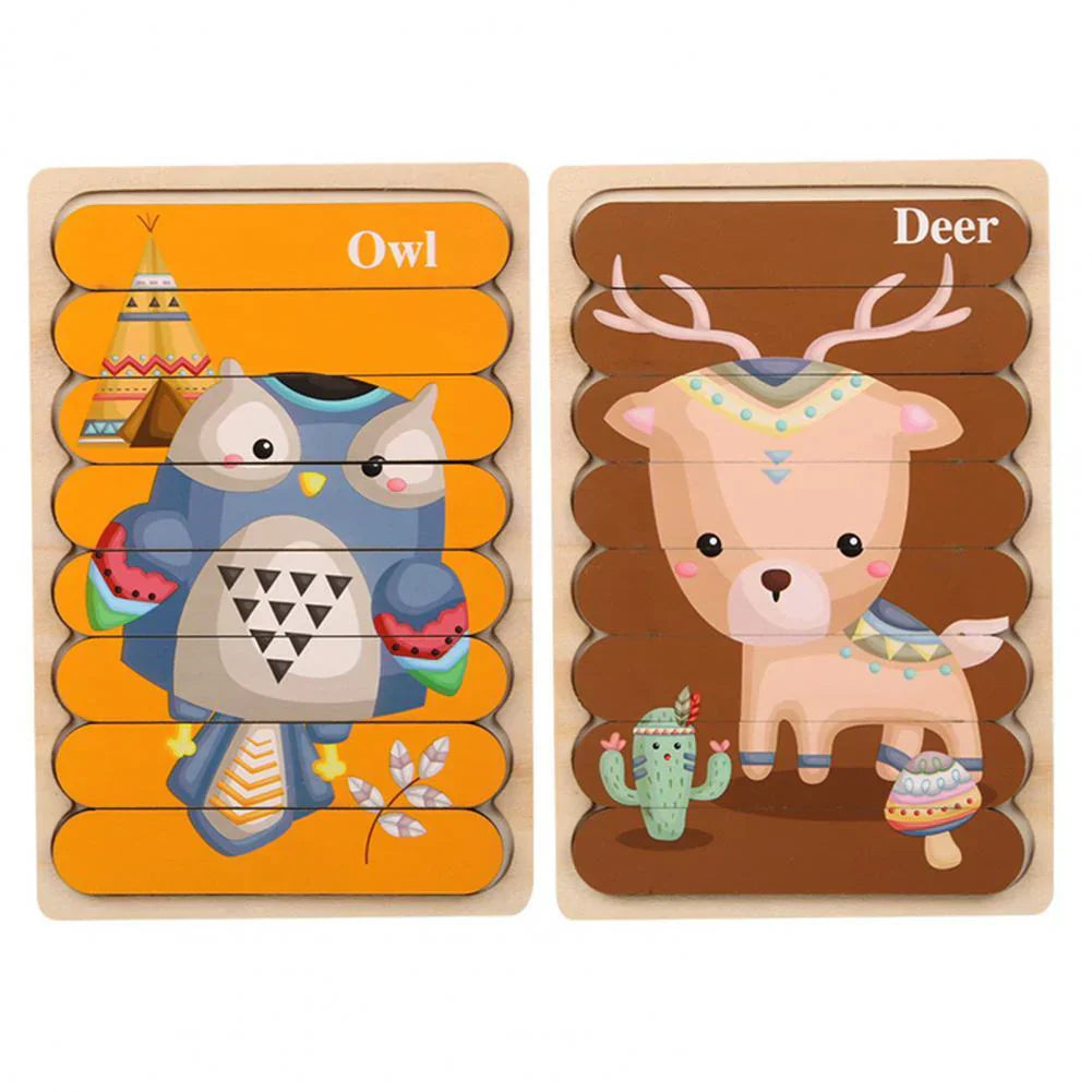 Classic Wooden Brain Teaser Puzzle for Children