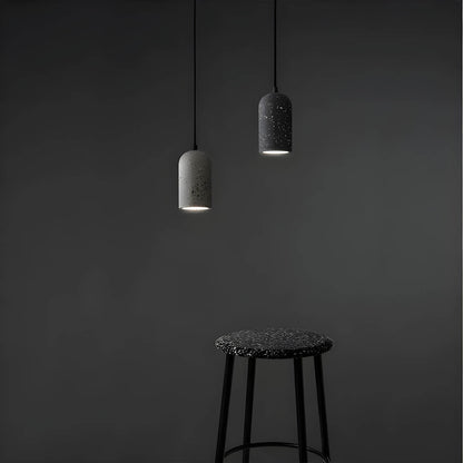 Rustic Concrete Hanging Lamp for Contemporary Home Decor - Fesara