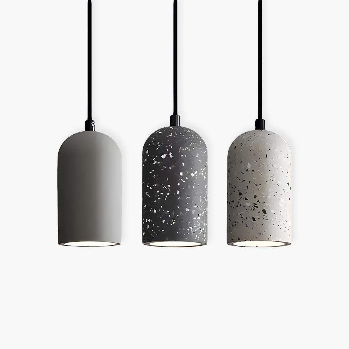 Rustic Concrete Hanging Lamp for Contemporary Home Decor