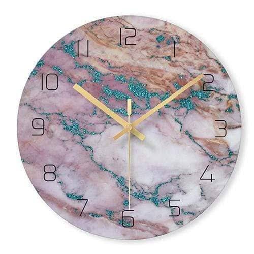 Classic Marble Effect Wall Clock