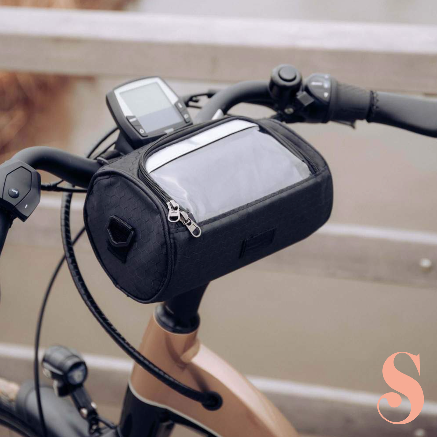 Waterproof Bike Bag with Phone Pocket and Adjustable Strap - Fesara