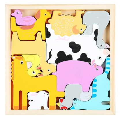 Wooden Brain Teaser Puzzle Set (3 Pack)