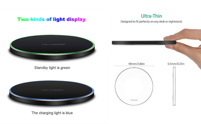 Quick Wireless Charger Pad for iPhone & Android