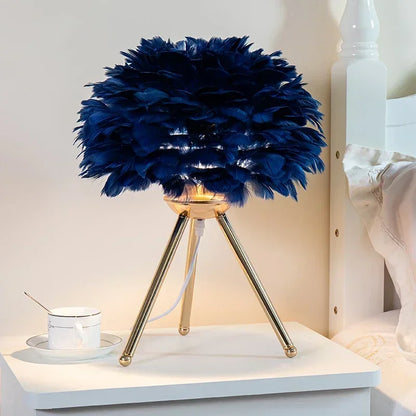 Soft Feather Table Lamp – Classic Home Lighting