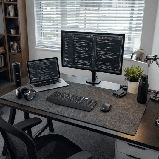 Premium Felt Desk Pad for Smooth Work Surface Protection - Fesara