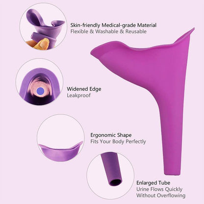 FeminaFunnel | Practical Ergonomic Women's Urinal for Standing Use 1