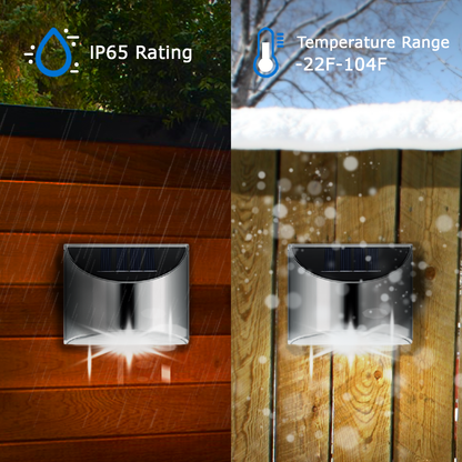 Outdoor Solar LED Garden Wall Lights