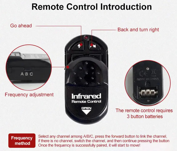 Remote Control Crawling Bug Toy with Glow Eyes