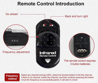 Remote Control Crawling Bug Toy with Glow Eyes
