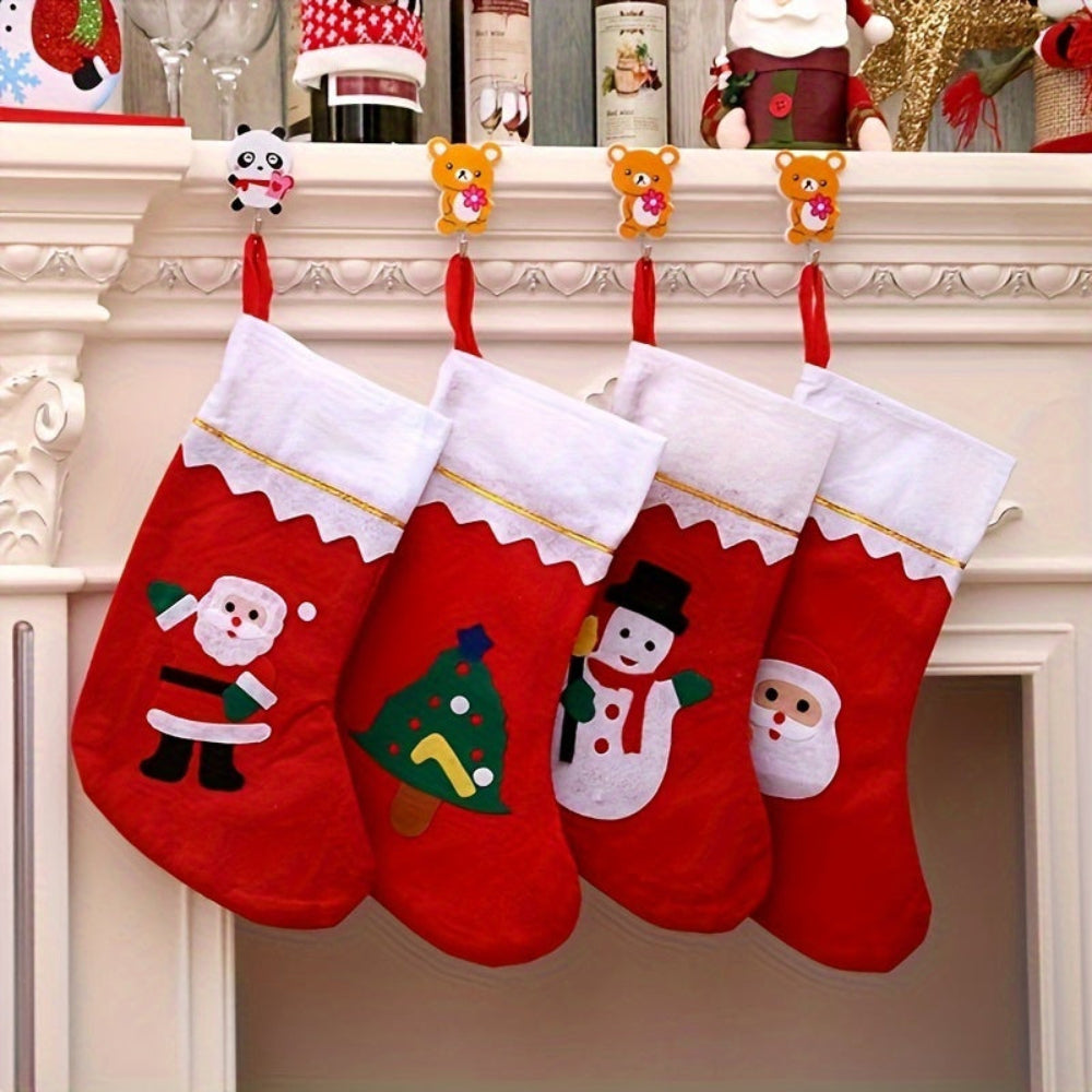Traditional Holiday Stocking Mantel Stand - Fesara
