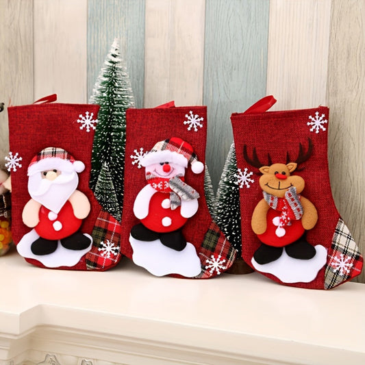 Merry Christmas Stockings Set for Home Decor - Fesara