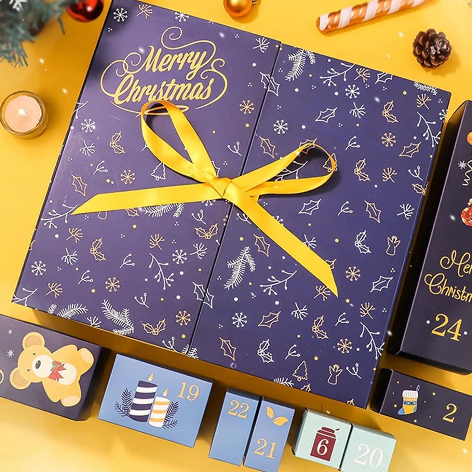 FestiveCraft | Creative Handmade Advent Calendar with 24 Fillable Boxes 3