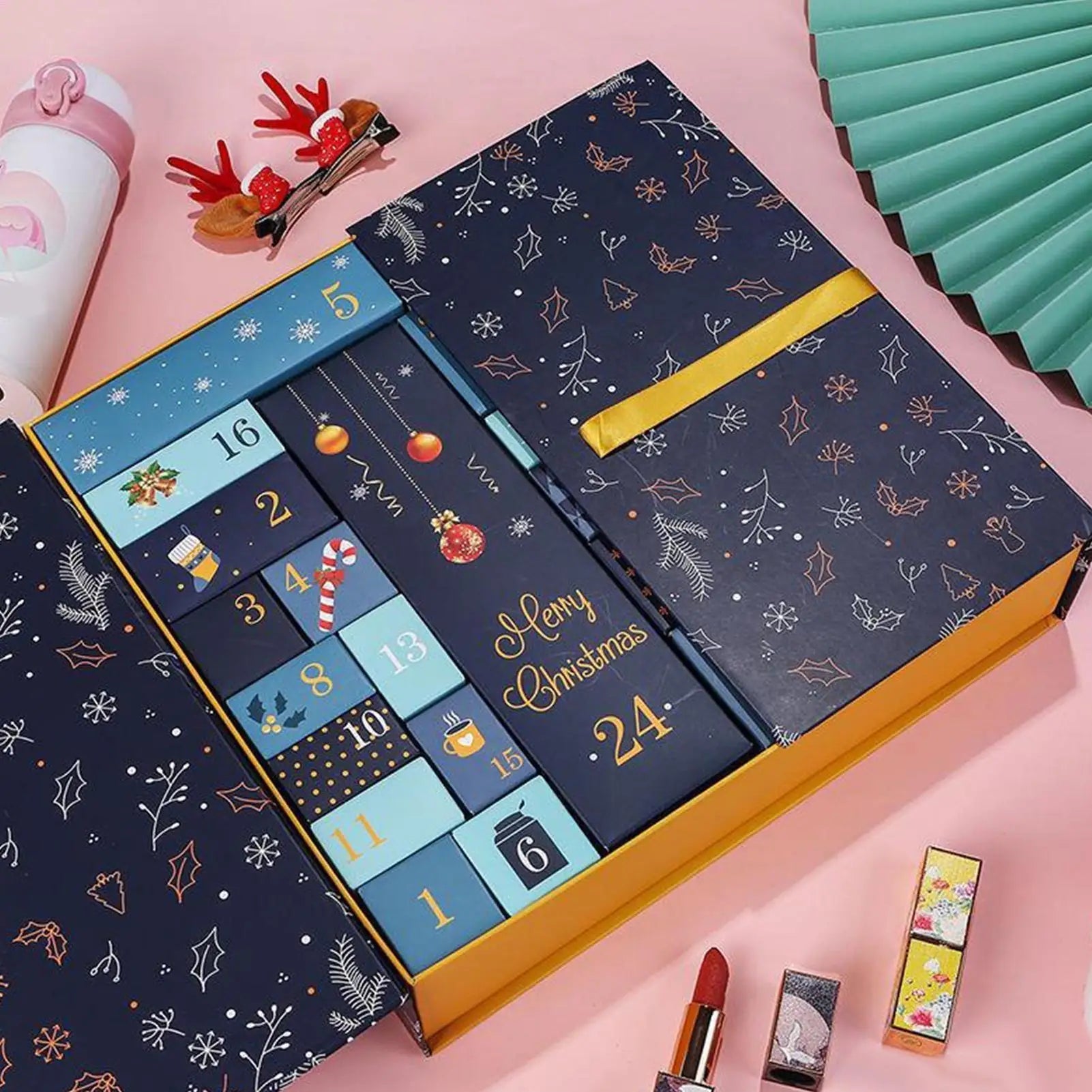 FestiveCraft | Creative Handmade Advent Calendar with 24 Fillable Boxes 4