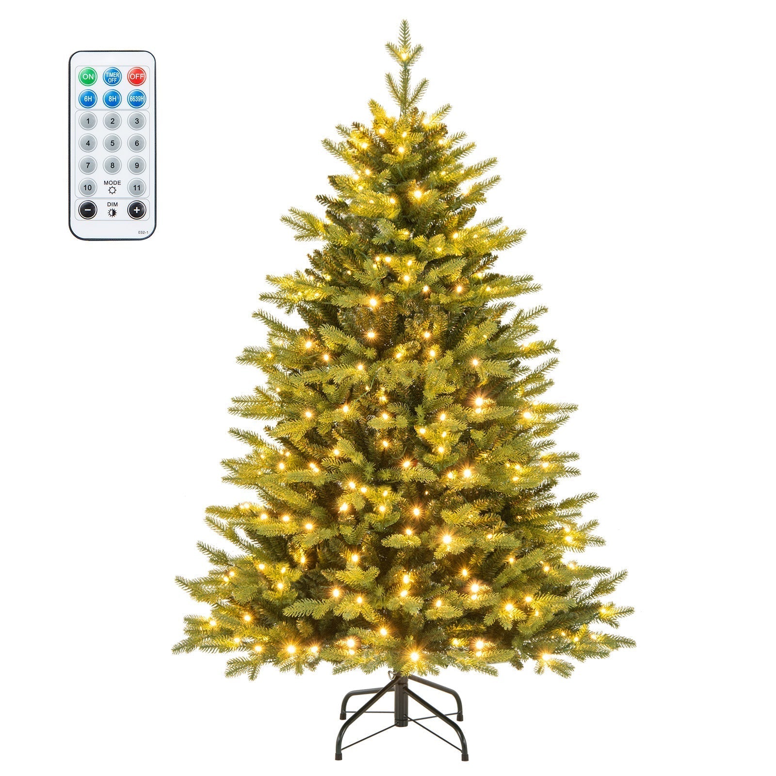 Premium Artificial Christmas Tree with Realistic LED Lights - Fesara
