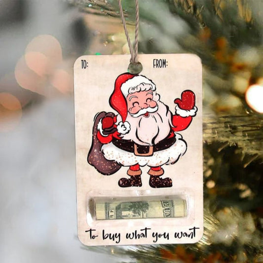Traditional Wooden Holiday Card Money Box - Fesara