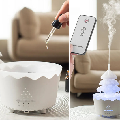 Fesara Christmas Aroma Diffuser LED Ultrasonic Humidifier