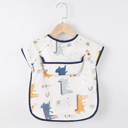 Cute Baby Bib Apron with Pockets