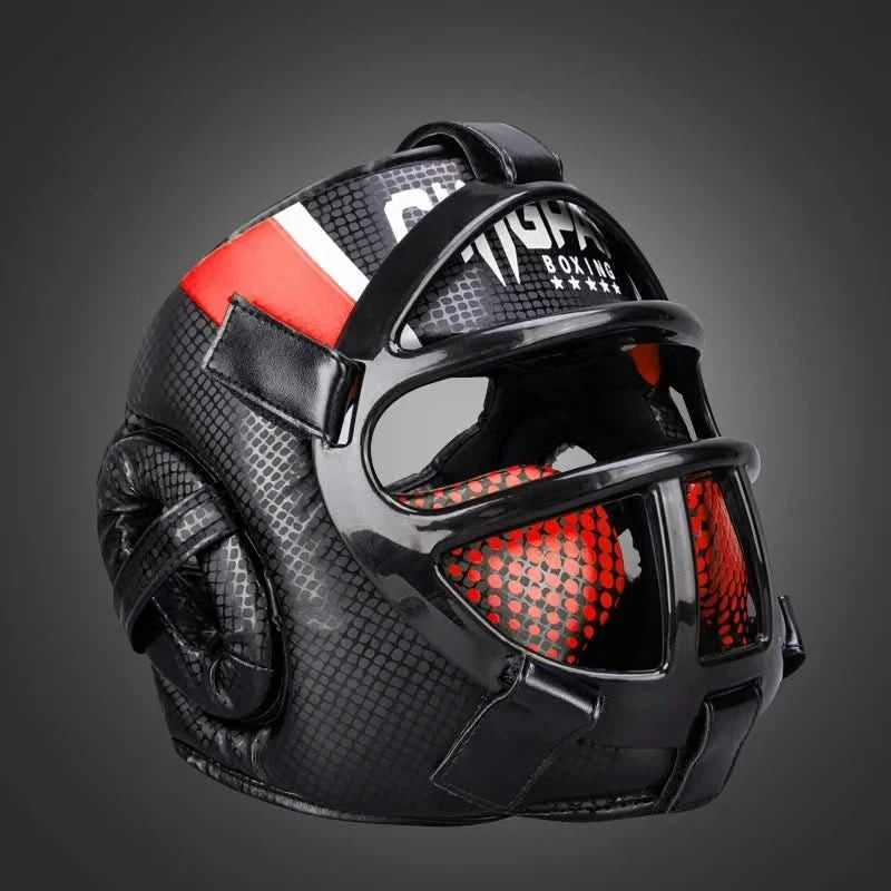 FightGuard Headgear – Premium head protection with face mask for martial arts 1