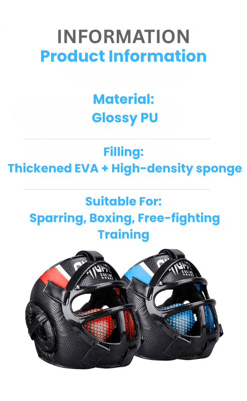FightGuard Headgear – Premium head protection with face mask for martial arts 6