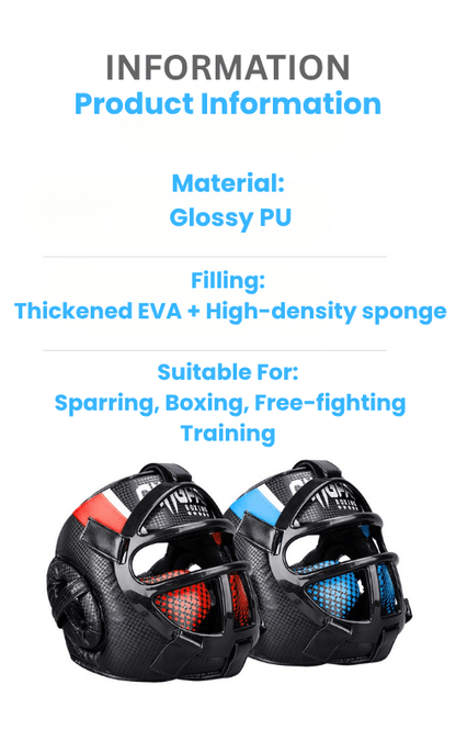 FightGuard Headgear – Premium head protection with face mask for martial arts 6