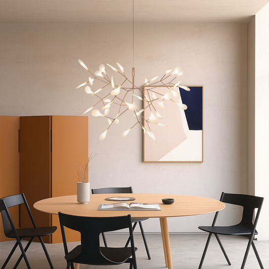 Luxury Rose Gold Drop Pendant Light - Fesara
