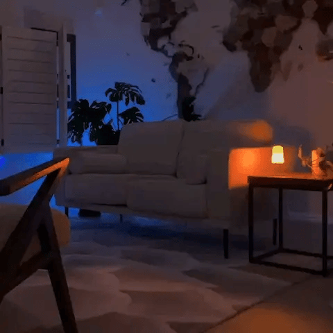 Warm Ambient Flame LED Table Lamp