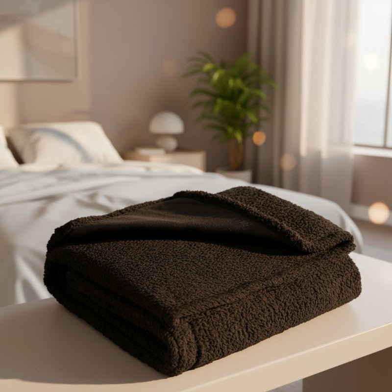 Soft Waterproof Fleece Throw Blanket for Warmth - Fesara