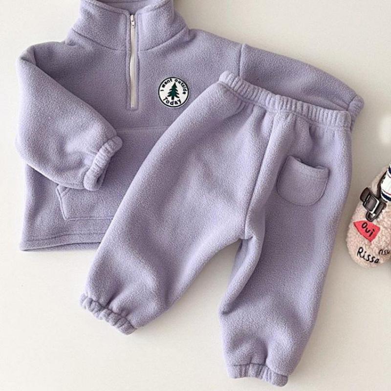 Soft Baby Fleece Hoodie Set