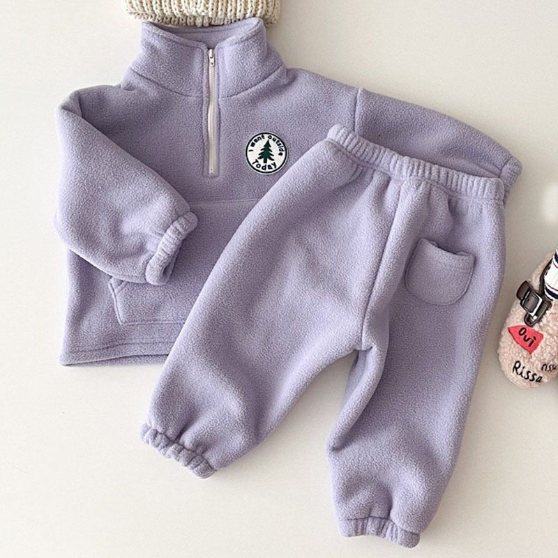 Soft Baby Fleece Hoodie Set