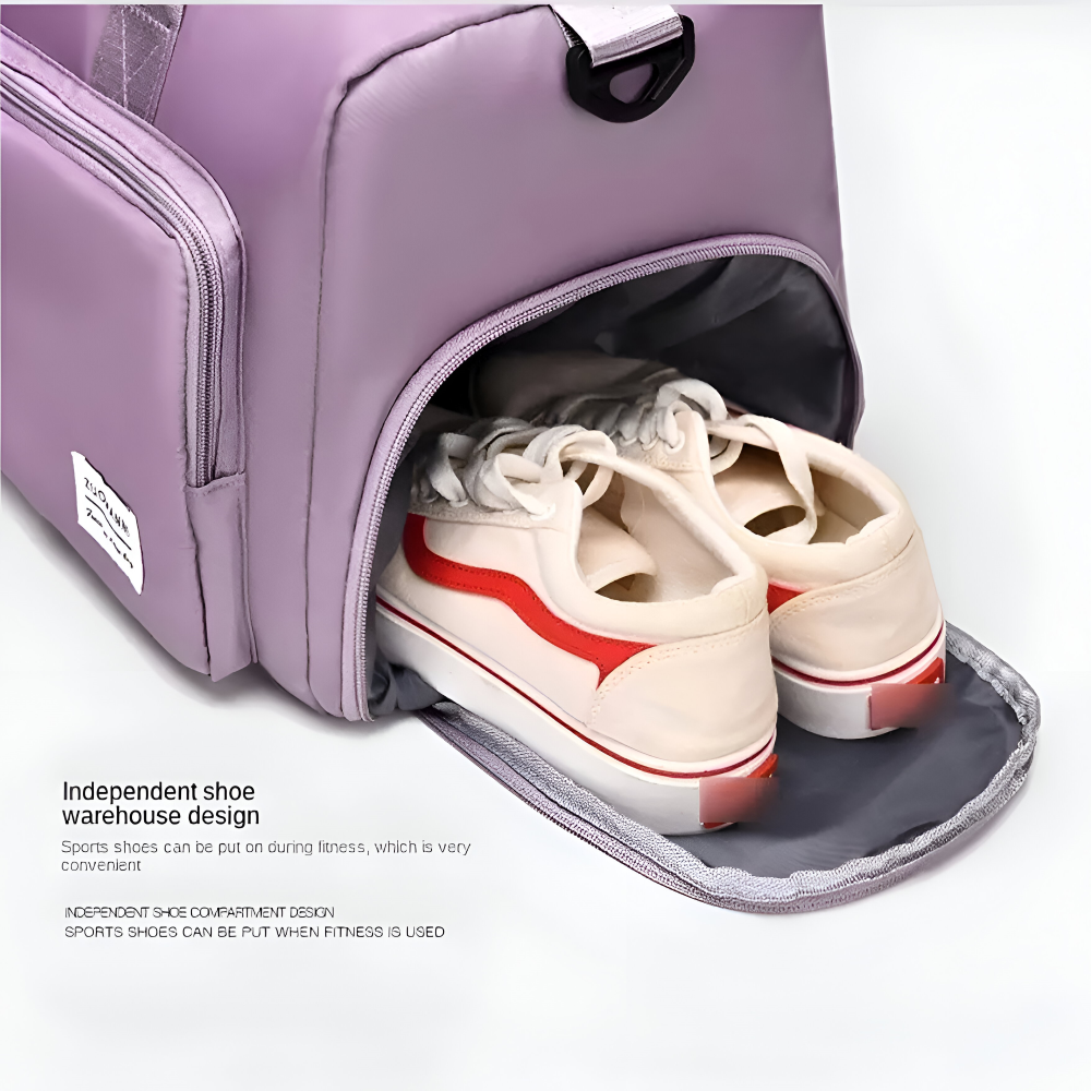 Waterproof Weekend Duffel Bag with Shoe Pocket