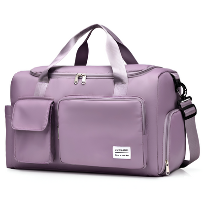 Waterproof Weekend Duffel Bag with Shoe Pocket