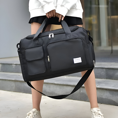 Waterproof Weekend Duffel Bag with Shoe Pocket