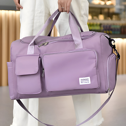 Waterproof Weekend Duffel Bag with Shoe Pocket