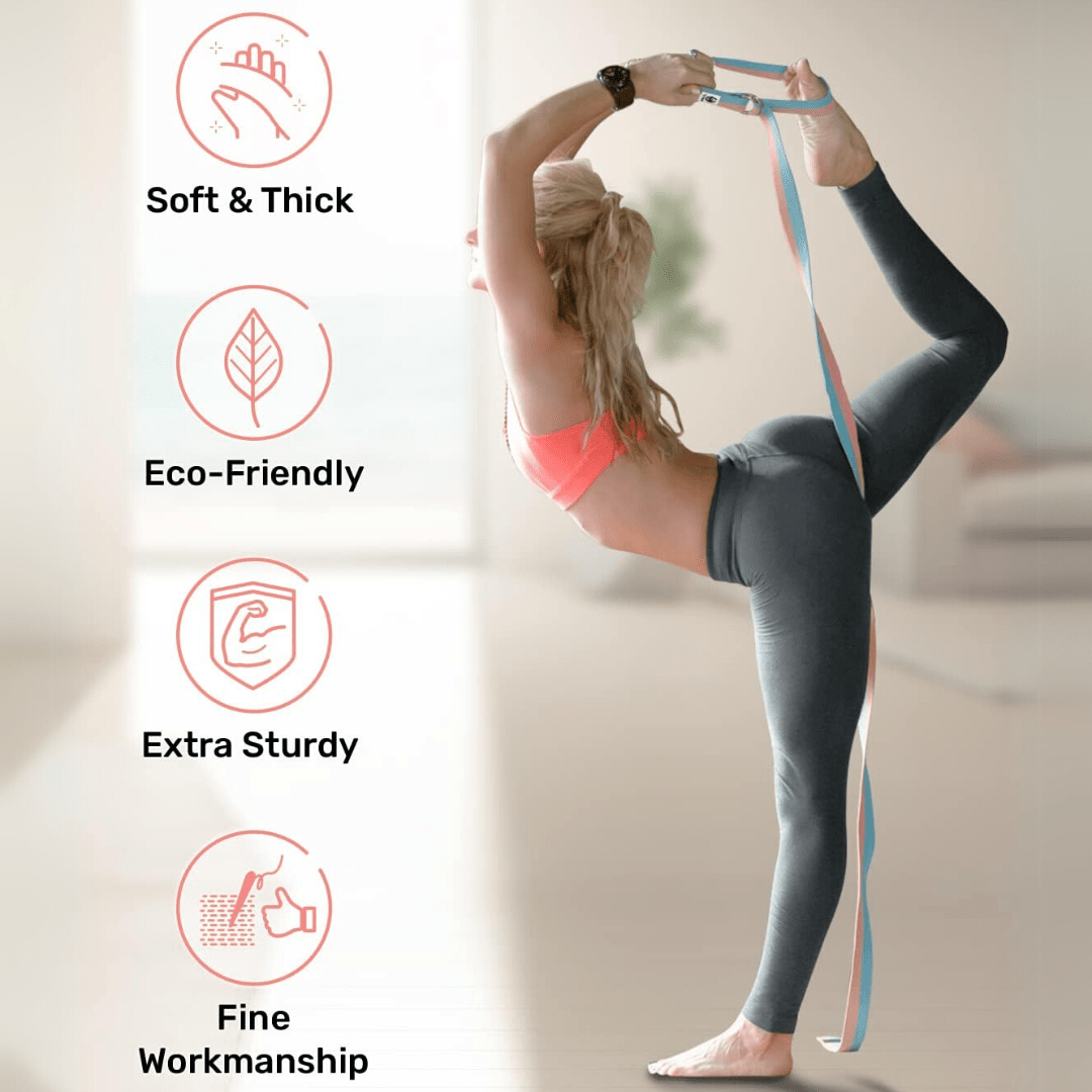 Flexfit Yoga Band – Adjustable strap for stretching & flexibility 4