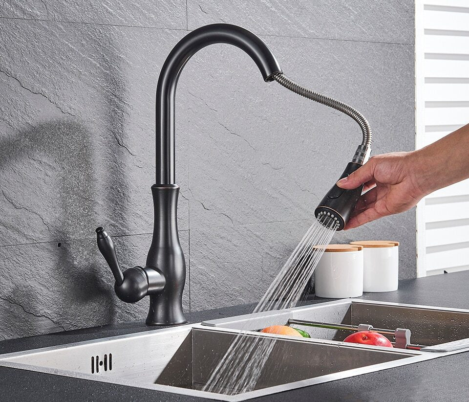 Stylish Pull-Out Faucets for Contemporary Kitchens