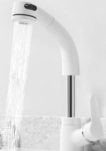 Fesara | FlexiStream Adjustable Bathroom Faucet Pull-Out Chrome Finish