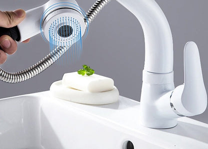 Fesara | FlexiStream Adjustable Bathroom Faucet Pull-Out Chrome Finish