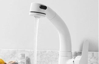 Fesara | FlexiStream Adjustable Bathroom Faucet Pull-Out Chrome Finish