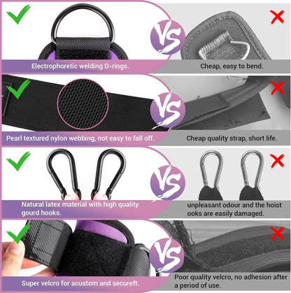 Flextone Resistance Bands – Resistance Bands for Buttocks & Hips with Ankle Straps & Training Poster 5