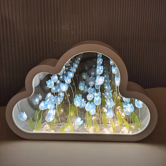Beautiful LED Flower Infinity Mirror Table Lamp - Fesara