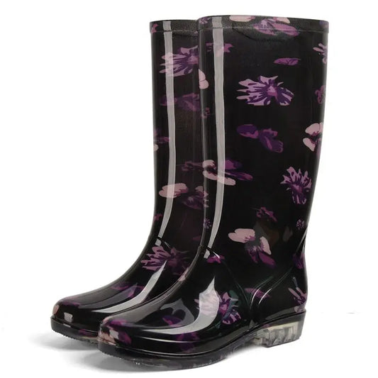 Warm Waterproof Floral Snow Boots for Women - Fesara