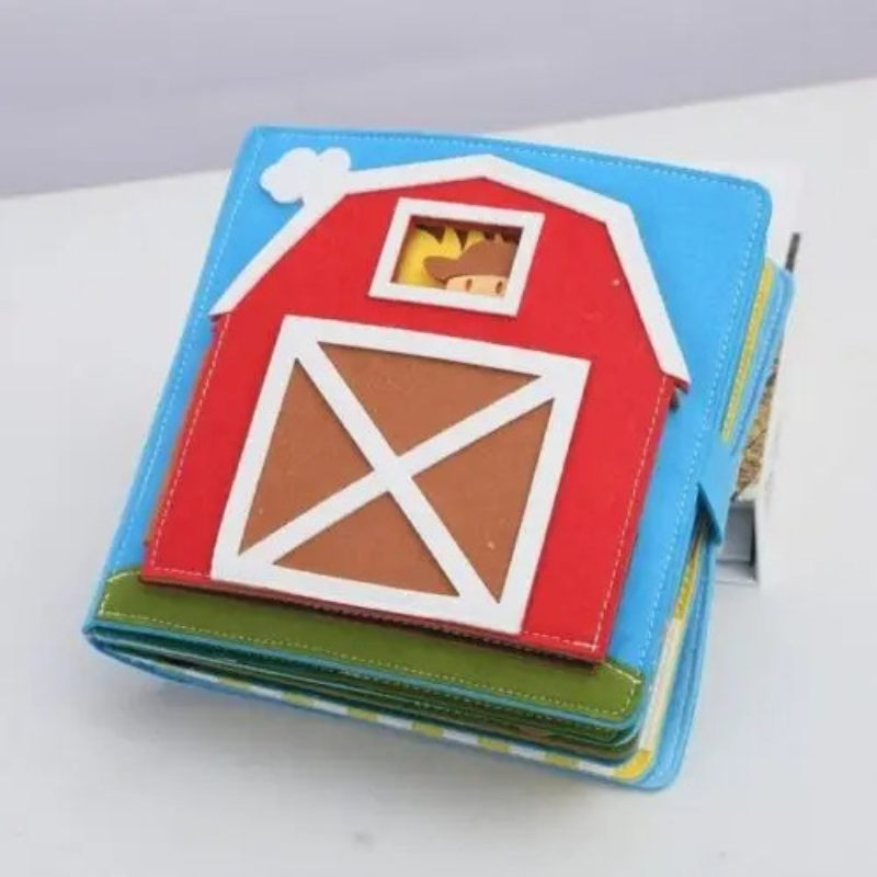 Colorful Felt Story Book Farm - Fesara